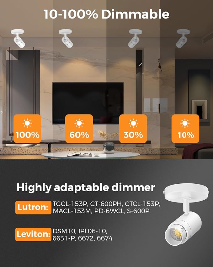 Zoomable LED Ceiling Spot Lights Indoor Adjustable Ceiling Spotlight Fixture - Image 4