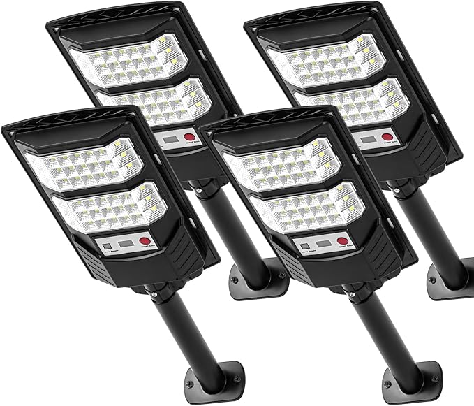 Solar Lights Outdoor Waterproof, Motion Sensor Street Light, Dusk to Dawn Flood - Image 9