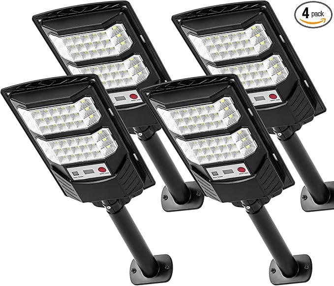 Solar Lights Outdoor Waterproof, Motion Sensor Street Light, Dusk to Dawn Flood by JOISTOON