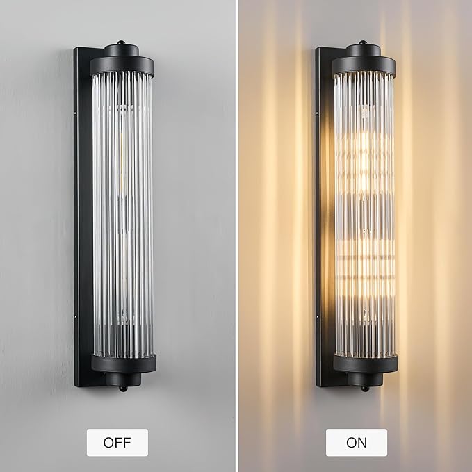 Black Wall Sconces Set of Two - Image 6