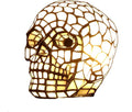 Bieye L10649 Skull Tiffany Style Stained Glass Accent Table Lamp Night Light by Bieye
