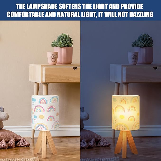 VIHOSE Rainbow Kids Tripod Table Lamp - Image 4