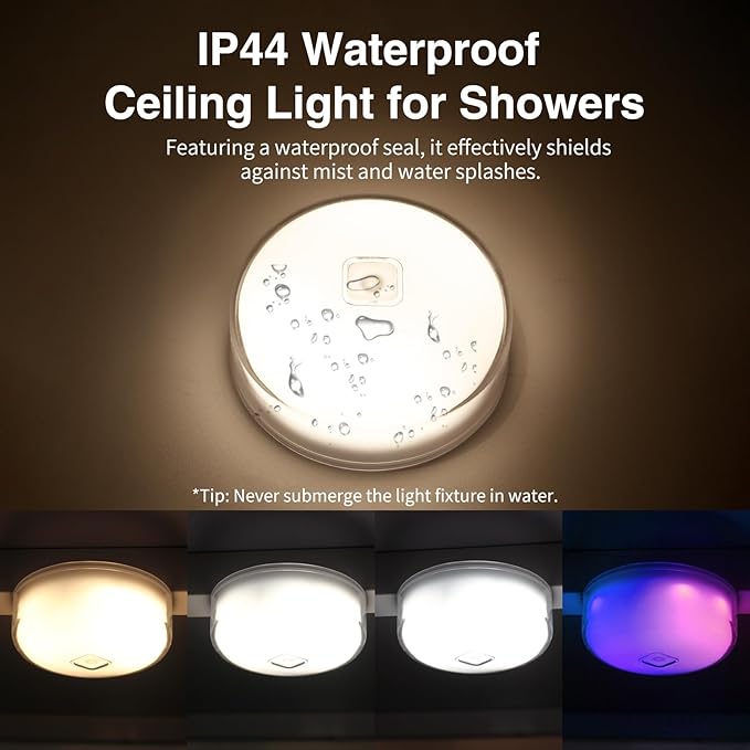 Shower Lamp Waterproof Lights for Inside Shower LED Bathroom Shower Lights Lamp - Image 3
