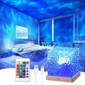 Ocean Wave Projector Light, 16 Color Rechargeable Ocean Lamp, by Growalleter
