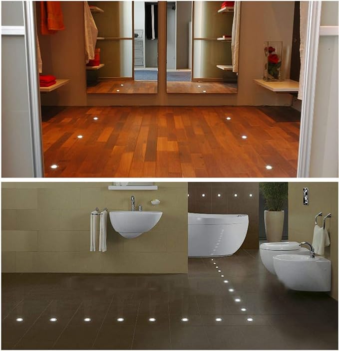 Φ0.7 Tiny LED Deck Lighting Kit, 0.4W Low Voltage Decking Stairs Light - Image 3