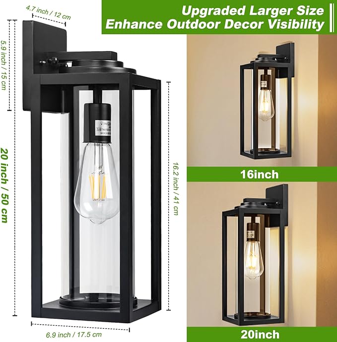 20inch Large Outdoor Wall Lights - Image 2