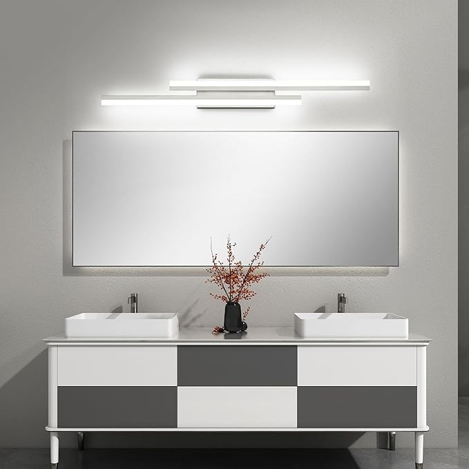 PRESDE 40" LED Bathroom Vanity Light, Modern Brushed Nickel Wall Bar Fixture - Image 4