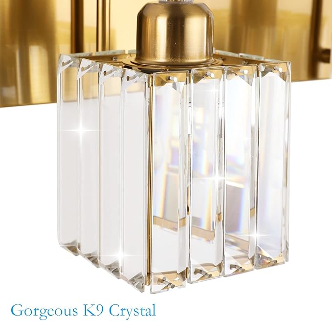 Ralbay Modern Gold Crystal Vanity Lights - Image 7