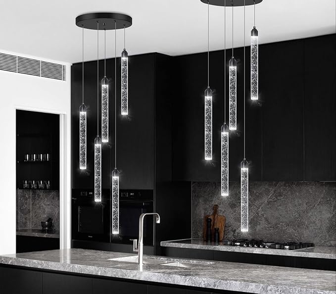 Crystal Pendant Light Mini Chandelier Bubble Pendant Lighting - Image 6