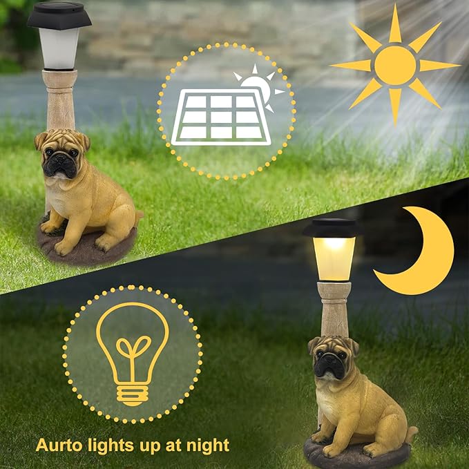 BAYN Solar Dog Garden Statues - Image 5