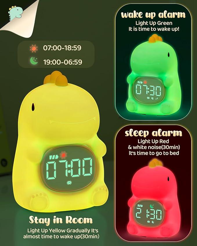 Dinosaus Alarm Clock for Kids - Image 3