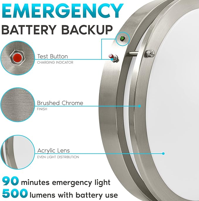 LUXRITE 14 Inch LED Emergency Light - Image 2