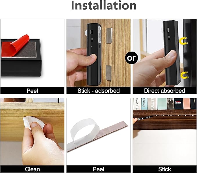 WOBANE Rechargeable Motion Sensor Strip Light, LED Closet Lights, Upgraded - Image 6