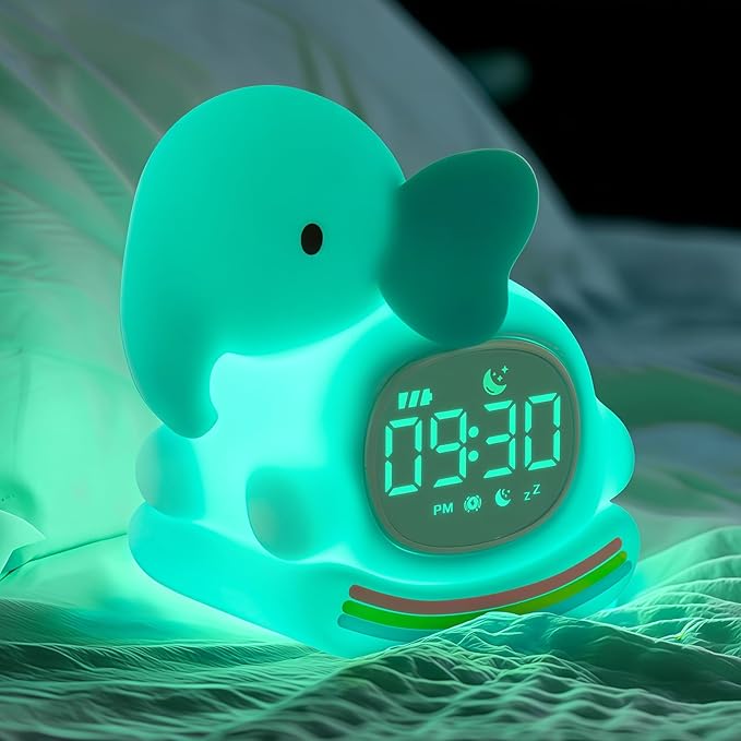 Alarm Clock for Kids with Night Light, Sleep Training Clock Time to Wake Clock by Yiliaw