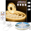 MIWISE COB LED Strip, LED Strip Light 2700K Warm White 20ft Dimmable Super by MIWISE