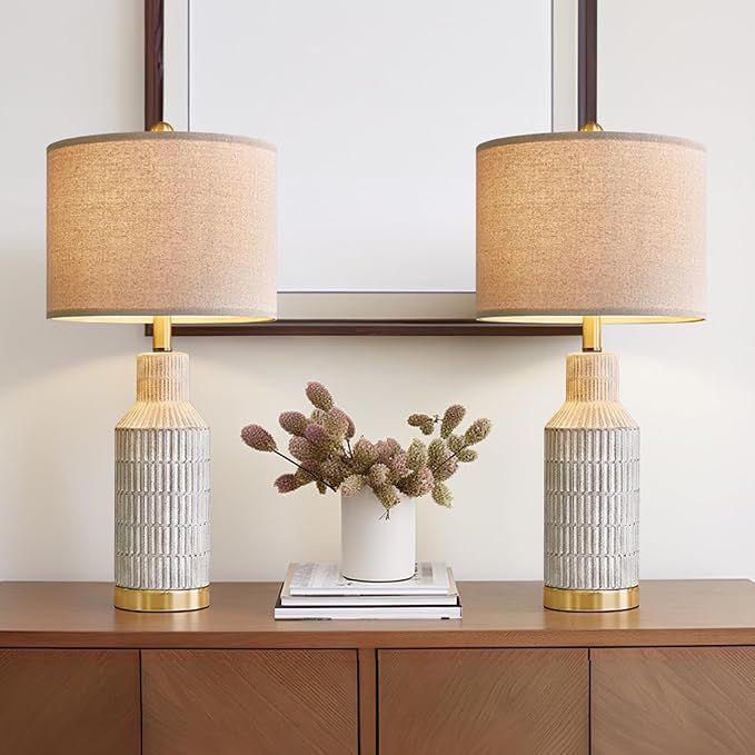 25" Modern Ceramic Lamps Single Table Lamp - Image 6