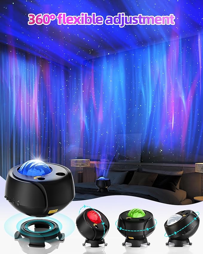 Largest Coverage Area Northern Lights, Galaxy Projector 15 Combinations - Image 3