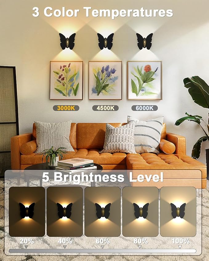 1 Pack Rechargeable Motion Sensor Wall Light: 5000mAh Battery Operated Wall - Image 7