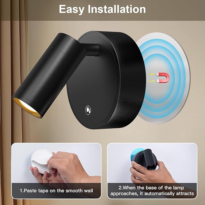 Kimjo Spot Lights Indoor, Wireless LED Spotlight, Uplighting Indoor - Image 3