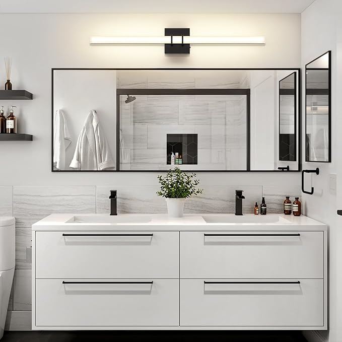 Modern Black Vanity Light Bar 32 Inch, 24W 5CCT Dimmable Bathroom Light - Image 2