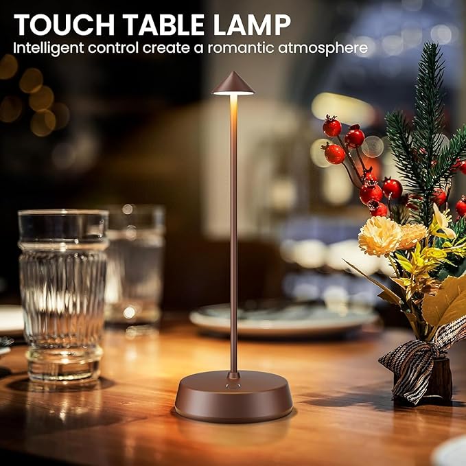 Cordless Table Lamp Rechargeable LED Battery Operated 6000mAh Touch Dimmable - Image 2