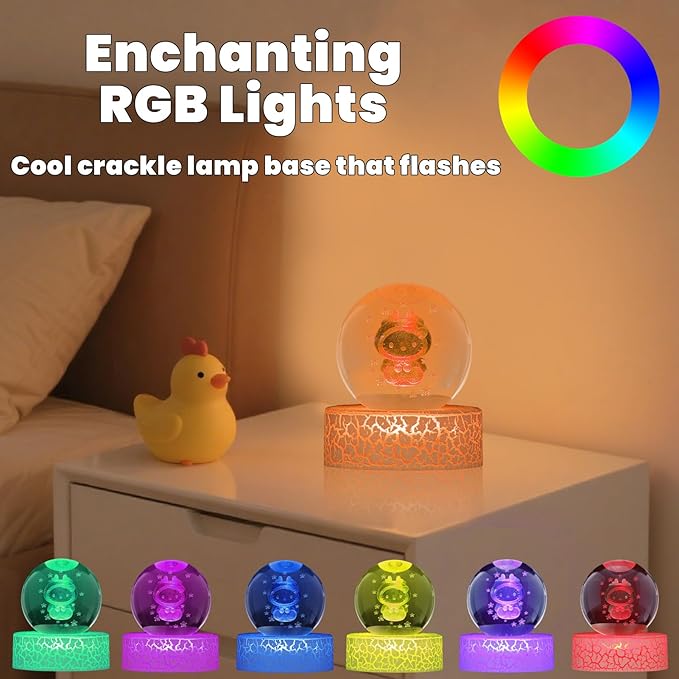 3D Crystal Ball Night Light - Image 3
