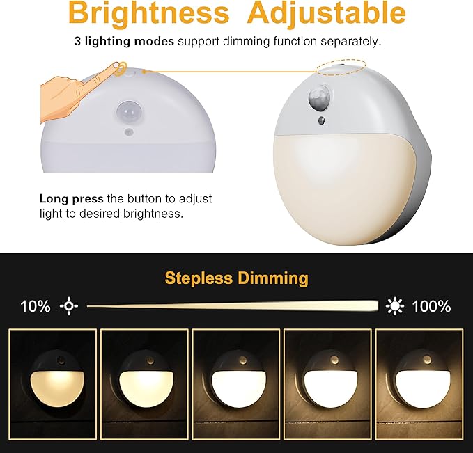 2 Pack Motion Sensor Light Indoor, 2.6" Small Stick on Lights - Image 7