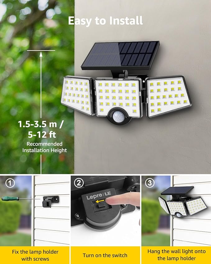 LE Solar Lights for Outside, Solar Lights Outdoor - Image 6