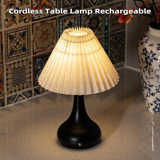 MJ PREMIER Cordless Lamp, Rechargeable Table Lamp - Image 6