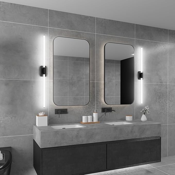 Ralbay 59inch Matte Black Vanity Light - Image 5