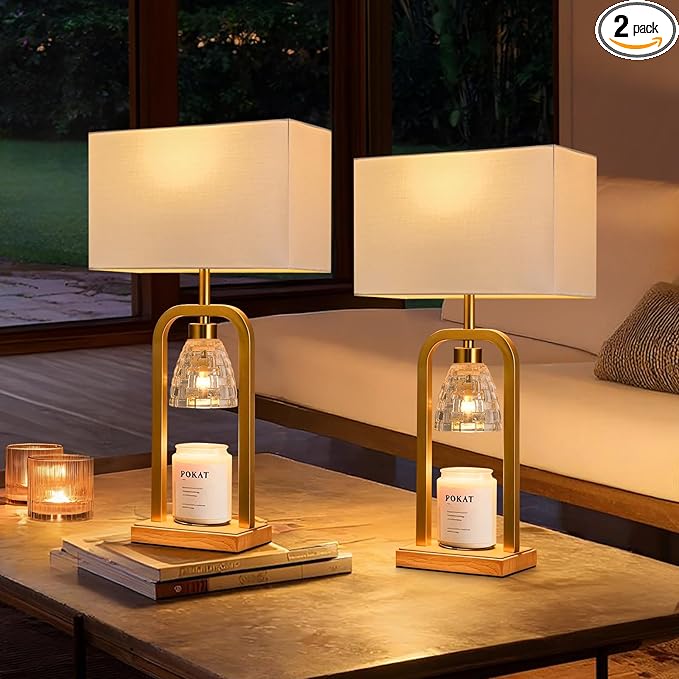 PoKat Gold Table Lamps for Bedroom by Pokat