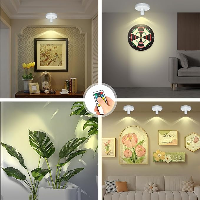 Cordless Spotlight Battery Powered, LED Accent Lighting - Image 4