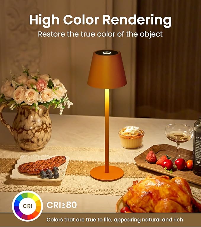 3 Pack Cordless Table Lamp, Portable Battery Operated Lamp - Image 4