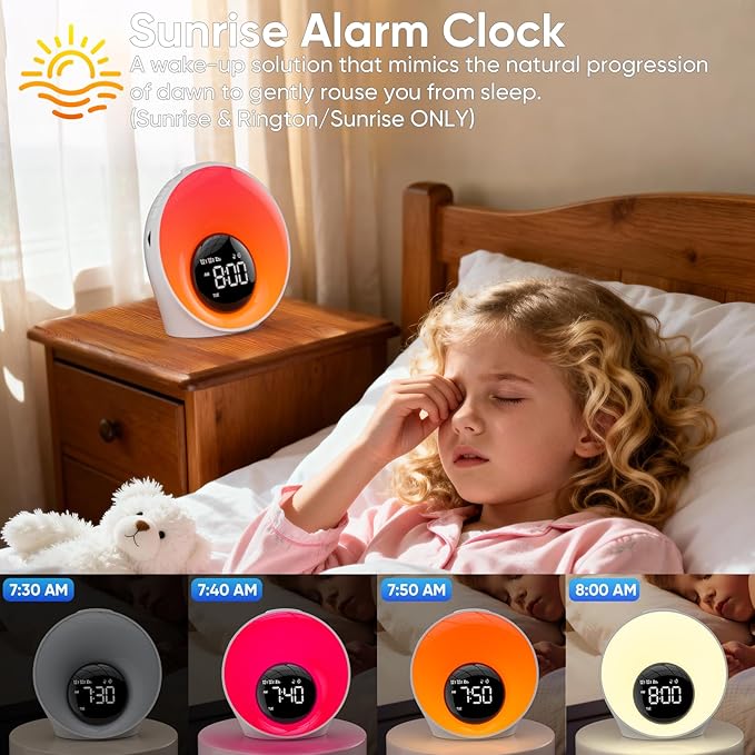 Wake Up Light Sunrise Alarm Clock - Image 7