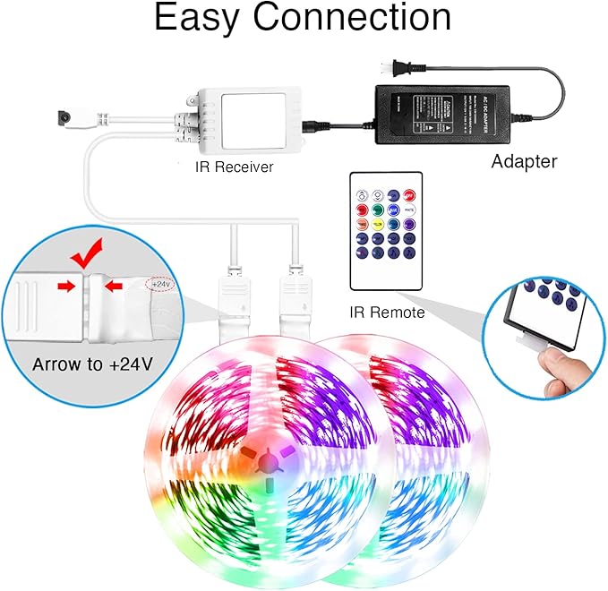 VOLIVO Led Strip Lights 200 FT, RGB App Controlled Bluetooth Led Light Strip - Image 7