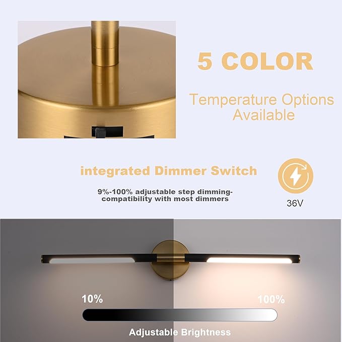 BONLICHT Vanity Lighting Fixture 40 inch Modern LED 2700K-5500K Bath Wall - Image 7