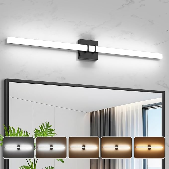 Modern Black Vanity Light Bar 40 Inch, 30W 5CCT Dimmable Bathroom Light - Image 8