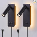 LED wall lamp and reading light two-in-one multifunctional wall sconces. LED by MOLUOLALIGHTING
