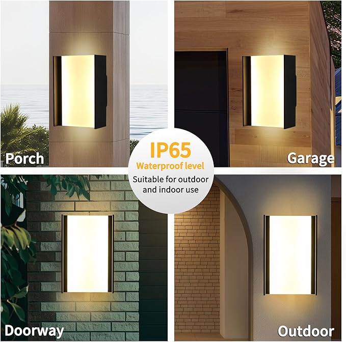20W Outdoor Wall Sconces, Modern LED Outdoor Wall Light, Up Down Waterproof - Image 5