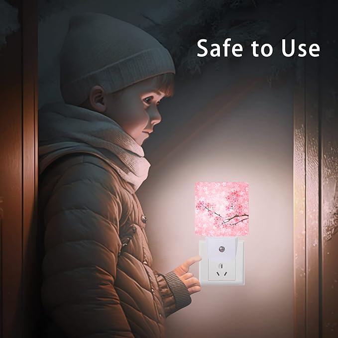 Cherry Blossoms Night Light, Spring Flower Night Lights Plug into Wall - Image 8