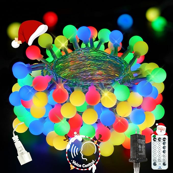 2025 New Connectable 43FT Smart Voice Controlled Christmas String Lights Indoor by LORRYTE
