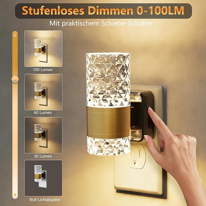 LED Night Lights Plug into Wall 2 Pack, Bubble Nightlight - Image 4