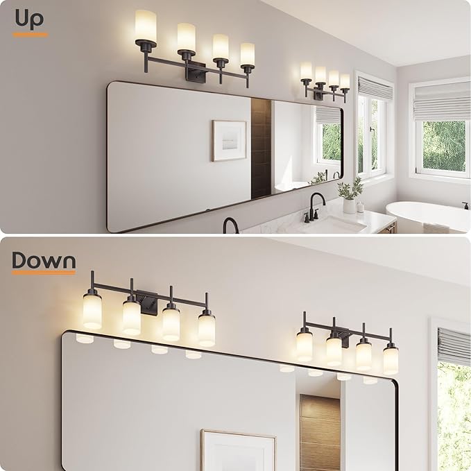 Bathroom Light Fixtures 4-Light Bathrom Vanity Lightings - Image 4