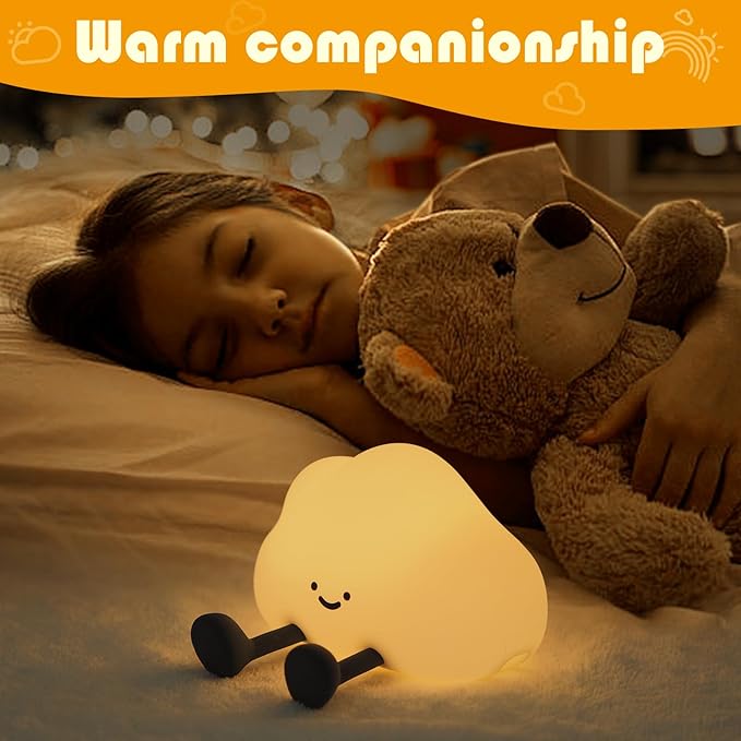 YISUN Cloud Night Light, Cute Silicone Nightlight - Image 5