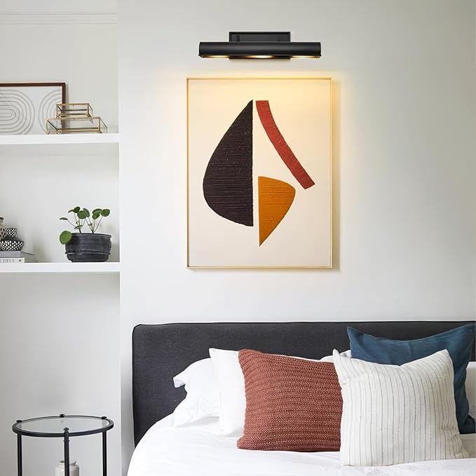 Black Hardwired Art Picture Light: 18 Inch Long Painting Lights - Image 9