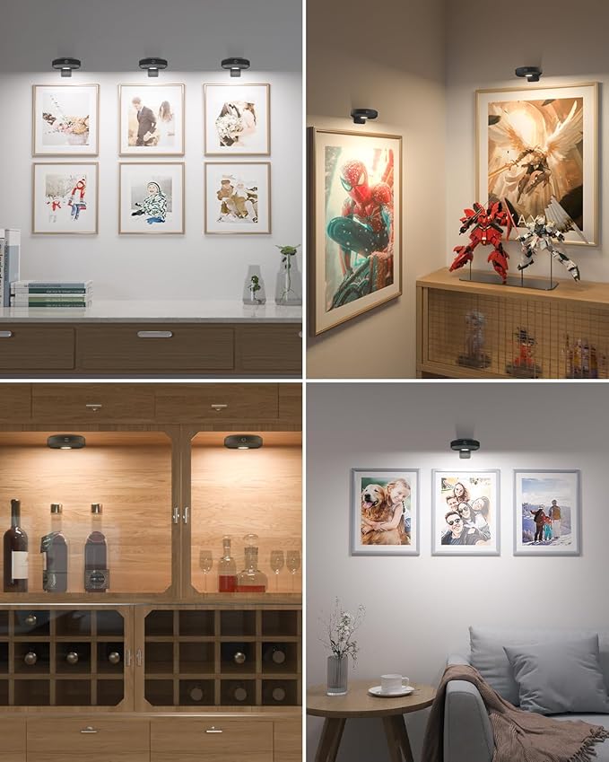 WILLED Picture Lights for Wall Rechargeable, Wireless Battery Operated Art - Image 5