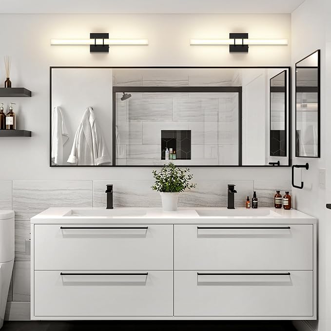 Modern Black Vanity Light Bar 24 Inch, 16W 5CCT Dimmable Bathroom Light - Image 2