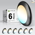 ASD 6 Pack LED Disk Lights 6 Inch, 15W 5CCT 2700K-5000K 1245LM CRI90+, Dimmable by ASDLightingCorporation