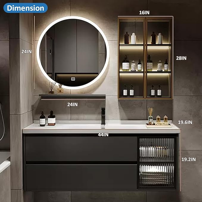 Floating Bathroom Vanity with Sink - Image 2