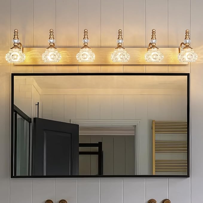 Modern Glass Crystal Vanity Light - Image 6